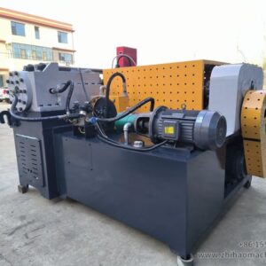 Automatic thread rolling machine for J-Type Anchor Bolt
